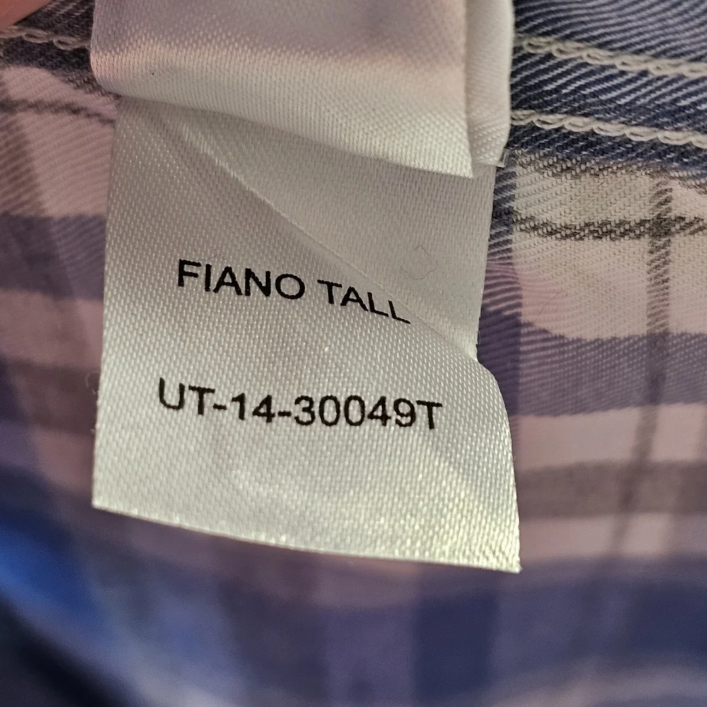 UNTUCKit Blue and White Plaid Casual Button-Down Shirt - Picture 11 of 14